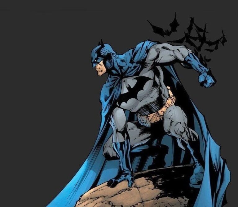 Batman posado en techo