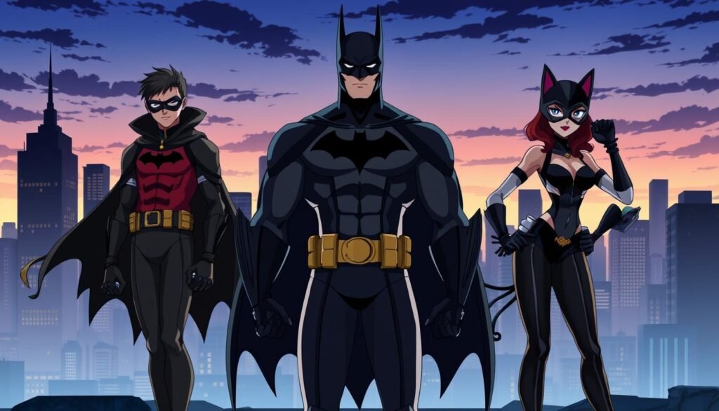 relaciones aliados Batman Robin Catwoman